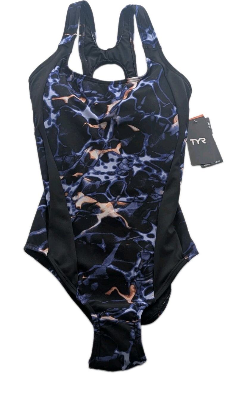 TYR Womens Size 8 Power Controlfit Durafast Elite One Piece Swimsuit Bra Support